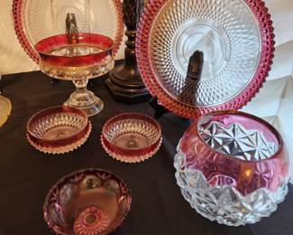 Vintage US Glass - Cranberry 