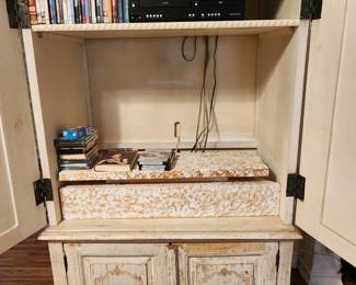 Inside Armoire - Make a Great Bar