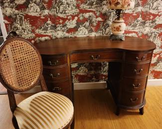 Antique Writing Desk with Chair