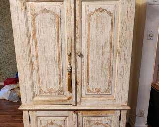 White Washed Armoire