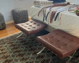 Knoll Mies Van Der Roche Barcelona ottoman 2 available 