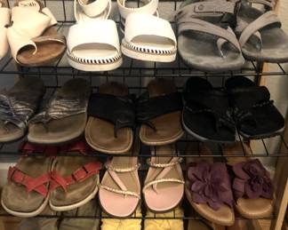 Some of the many shoes