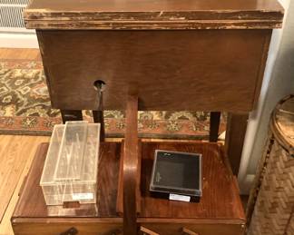 Sewing machine; sewing basket