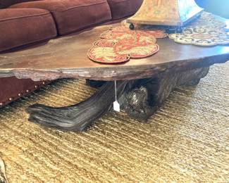 Coffee table - driftwood base