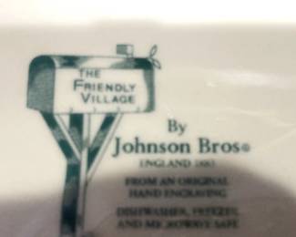 "The Friendly Village" dishes from England