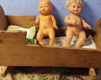 Wooden Doll Crib