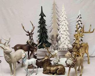 Holiday Trees and Deer