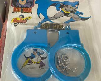 Vintage Carded Batman Handcuffs