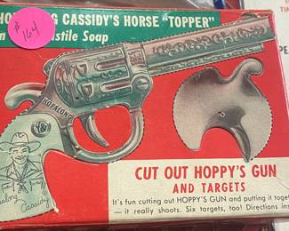 Vintage Hopalong Cassidy Soap Box with Premium Cutouts