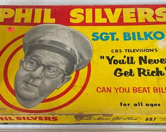 Phil Silvers Sgt. Bilko "You'll Never Get Rich" Board Game