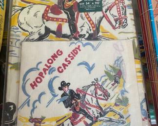 Vintage Hopalong Cassidy Table Cover Set in Package