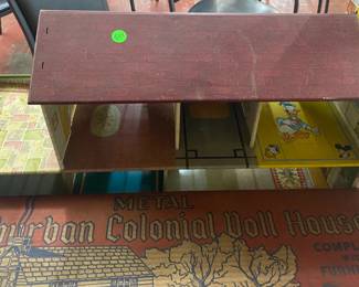 Marx Metal Suburban Colonial Doll House with Box and Accessories