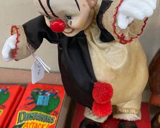 Vintage Wind-up Musical Dancing Clown