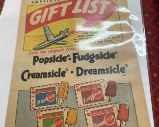 1956 Popsicle Pete Gift List