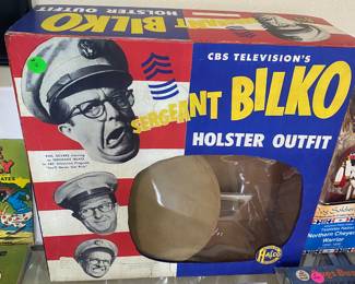 Sgt. Bilko Holster Outfit with Modern Box and Original Hat and Patches