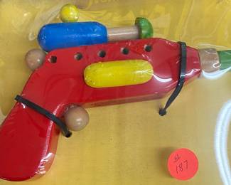 Wooden Space Toy Gun