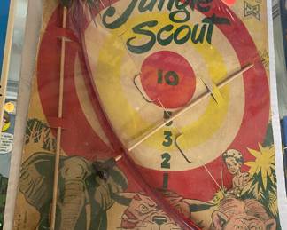 Vintage Jungle Scout Bow and Arrow Target Set
