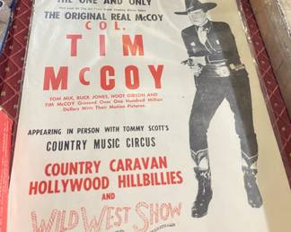 Col. Tim McCoy Event Poster