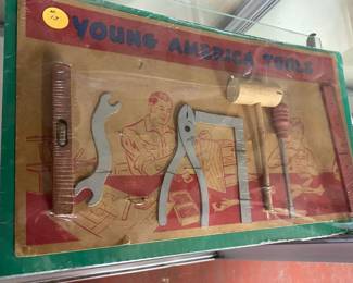 Vintage Carded Young America Tool Set
