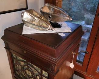 Pierce-Arrow limo lamps. Can be converted into sconces!