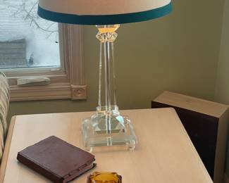 Mcm lucite ghost lamp