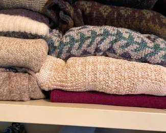 Lots of sweaters