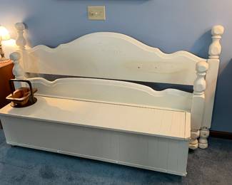 King bed with attached chest