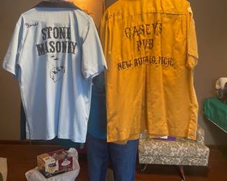 Several vintage bowling shirts