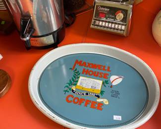 Maxwell house tin tray