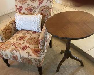 Cool Living Room Chair and Side Table