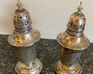 Silver Salt and Pepper Shakers