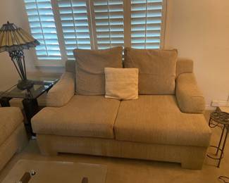 Nice Sofa, Lamp Table With Lamp