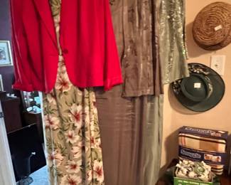 Some lovely formal wear and some long-dress outfits.  HATS SOLD