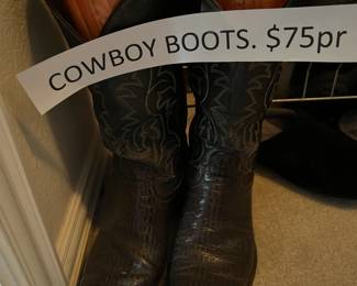 Men's cowboy boots.