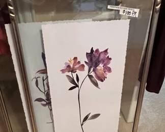 Pair of lovely framed botanicals.