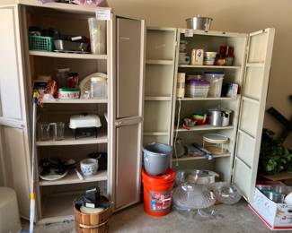 Garage cupboards.