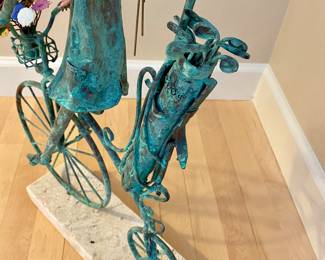 Details of sculpture Jim Lewk signed