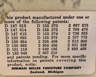 Herman Miller label