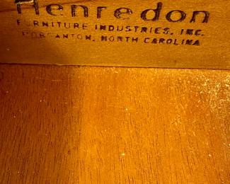 Henredon label
