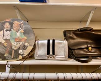 Purses and hatbox