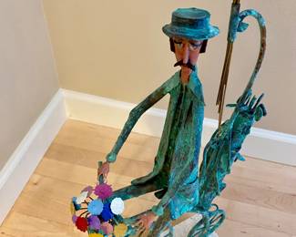 Details of sculpture Jim Lewk signed