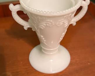 Westmoreland milk glass urn