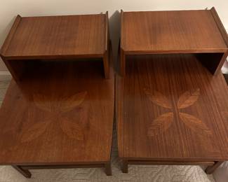 Vintage Lane Perception mid-century modern rose wood side table