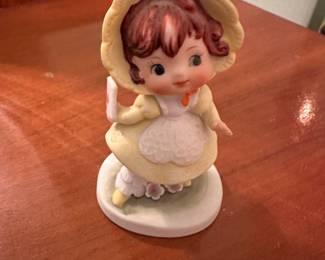  Vintage Homco red headed girl