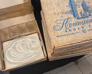 serving tray with punch bowl set of 4. we have 4 total boxes