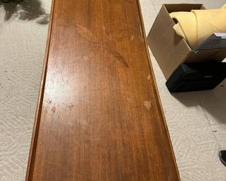 Vintage Lane  mid-century modern rose wood coffee table