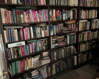 Three heavy duty book cases 