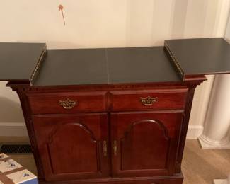 Buffet with fold out top