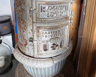 Antique pot belly stove