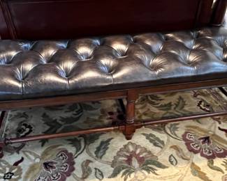 Thomasville leather bench